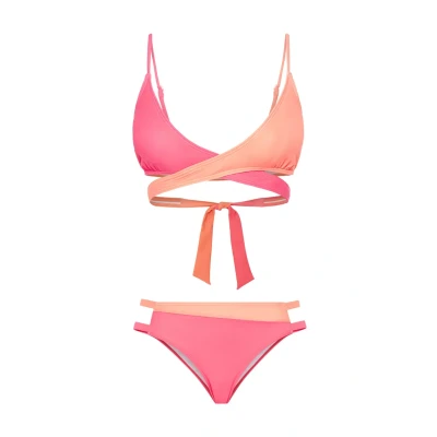 Abbildung von Lascana Triangle Bikini, Damen, Größe: 40xC/D, Coral pink