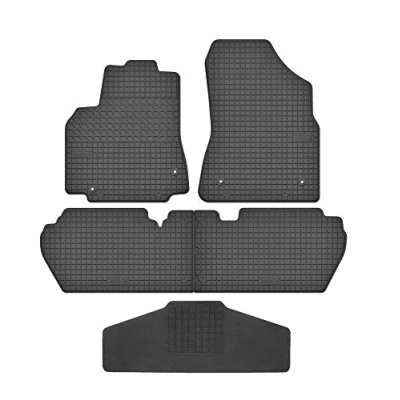 Abbildung von Fußmatten Vorne, Hinten + Tunnel Matte 5er Set für Peugeot Partner/Tepee 2008 2018 Gummi Gummimatten