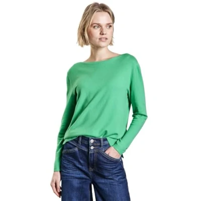 Abbildung von Street One Kuscheliger Strickpullover, Damen, Größe: 34, Grün