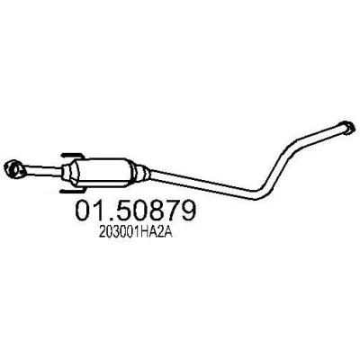 Abbildung von MTS 01.50879 Mittelschalldämpfer 1250 NISSAN: MICRA 4