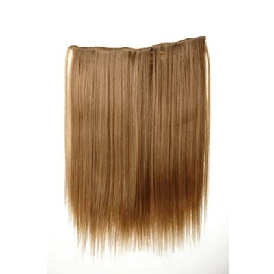 Abbildung von WIG ME UP Haarteil Extension breite Haarverlängerung 5 Clips glatt Blond Dunkelblond 45 cm L30173 19