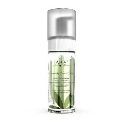 Abbildung von apis beruhigender Gesichtsreinigungsschaum auf Basis von Hanfhydrolat 150 ml