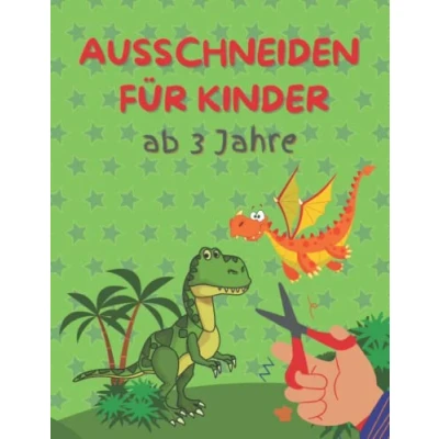 Abbildung von Ausschneiden für Kinder ab 3 Jahre: Einfach schneiden lernen und üben mit Dinosauriern Drachen