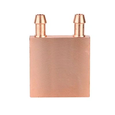 Abbildung von Cuifati Wasserkühlung Kupferblock, Kupferwasserkühlblock, Flüssigwasserkühler Kühlkörpersystem für Grafik GPU Kopf CPU 40 * 10mm