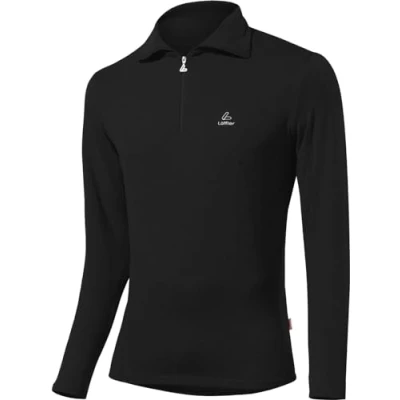 Abbildung von Löffler Herren Pulli Transtex Zip Rolli Basic Cf, schwarz, Size:52 (L)