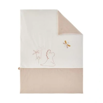 Abbildung von NOUKIE&#039;S Veloudoux Decke Popsie, Gigi &amp; Louli Ecru/Puderrosa 75 x 100 cm