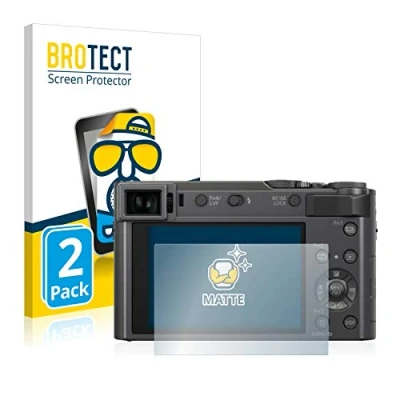 Abbildung von BROTECT Entspiegelungs Schutzfolie für Panasonic Lumix DC TZ200 (2 Stück) Matte Displayschutz Folie, Anti Reflex, Fingerprint