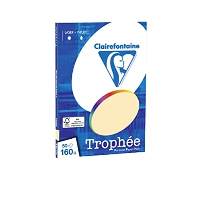 Abbildung von Clairefontaine Kopierpapier Pollen A4 160g/qm 50 Blatt chamois