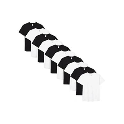 Abbildung von Fruit of the Loom Herren T Shirt Valueweight, 10er Pack, Mehrfarbig (schwarz / weiß), XX Large