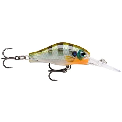Abbildung von Rapala Unisex Adult Shadow Rap Fat Jack Angelköder Angelzubehör für Forelle, Barsch und Döbel Süßwasser Spinnköder Lauftiefe 3m Fischköder 4cm, 4g Hergestellt in Estland Blue Gill, Standard, SDRFJ4