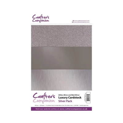 Abbildung von Crafter&#039;s Companion Luxury Cardstock Silver Pack A4