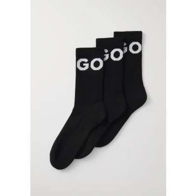 Abbildung von HUGO Iconic 3 PACK Socken, Herren, Größe: 39 42, Black