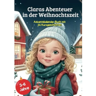 Abbildung von Claras Abenteuer in der Weihnachtszeit Adventskalender Buch mit 24 weihnachtliche Kurzgeschichten Für die Adventszeit: Kinder ab 3 Jahren. Tägliche Vorlesezeit: zwischen 5 und 10 Minuten.