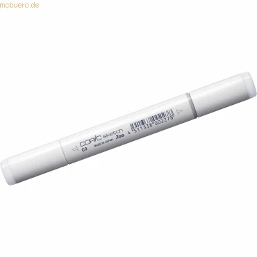 Abbildung von COPIC Sketch Marker Typ C 0, cool gray No. professioneller Pinselmarker, mit einer Super Brush Spitze und Medium Broad