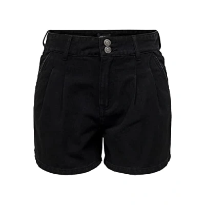 Abbildung von ONLY Damen ONLDEBBIE Life HW DNM Chino BJ Shorts, Black Denim, XS