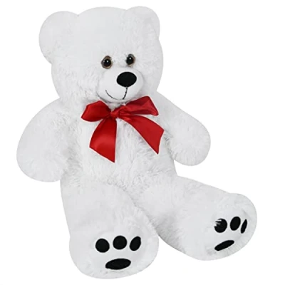 Abbildung von monzana Kuscheltier (1 St), Teddybär L XXXL 50 175cm verschiedene Farben Weiches Fell Schleife