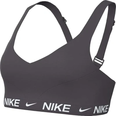 Abbildung von Nike Indy Sport BH Mit Starkem Halt, Polster Und Verstellbarer Passform, Thunder Grey, FD1068 036, L