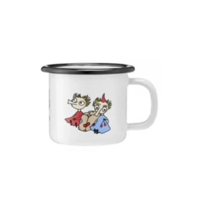 Abbildung von Muurla Enamel Mug 1,5dl Thingumy and Bob, White, 1,5 dl