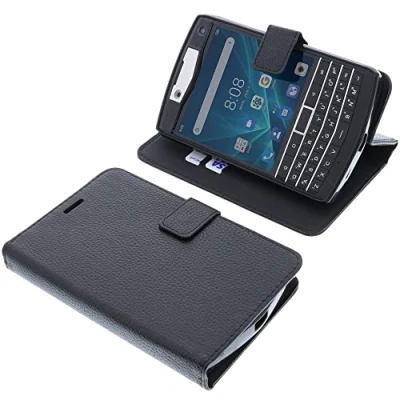 Abbildung von foto kontor Tasche kompatibel mit Unihertz Titan Book Style schwarz Schutz Hülle Buch