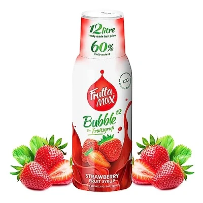 Abbildung von FruttaMax Getränkesirup Johannisbeere Frucht sirup Konzentrat weniger Zucker mit 60% Fruchtanteil für Soda Maschine geeignet 500ml