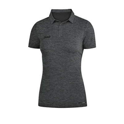 Abbildung von JAKO Damen Polos Polo Premium Basics, anthrazit meliert, 36, 6329