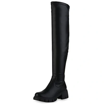 Abbildung von VAN HILL 839558 Overkneestiefel Bequeme Schuhe