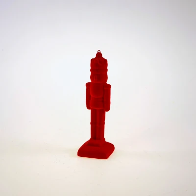 Abbildung von Werner Voß Nussknacker rot beflockt 16cm
