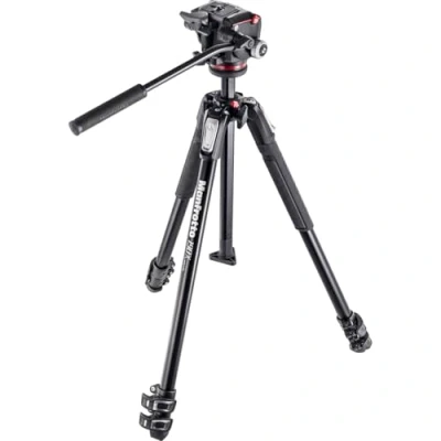 Abbildung von Manfrotto 190X 3 Segmente Aluminium Stativ mit 2 Wege Neiger
