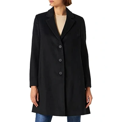 Abbildung von United Colors of Benetton Damen 2YDTDN012 MANTEL, Schwarz 700, 48