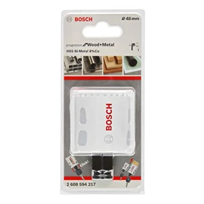 Abbildung von Bosch Professional Lochsäge Progressor for Wood &amp; Metal (Holz und Metal, Ø 48 mm, Zubehör Bohrmaschine)