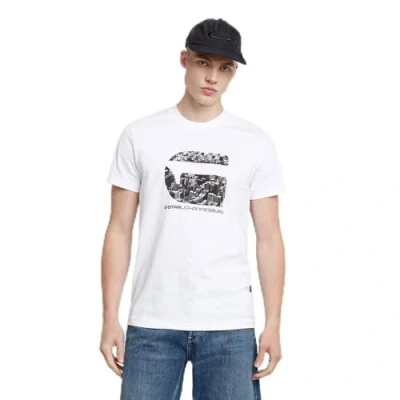 Abbildung von G Star RAW Herren Johannesburg T Shirt, Weiß (White D25698 c336 110), S EU