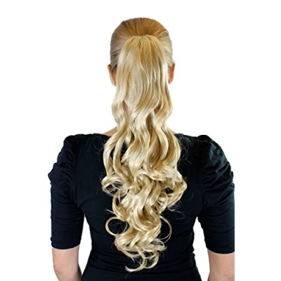 Abbildung von WIG ME UP XF 0011 24B Haarteil Hellblond ca. 50cm stark gewellt Butterfly Clip Extension