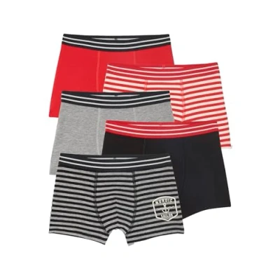 Abbildung von Vertbaudet Bio Kollektion: 5er Pack Jungen Boxershorts Sailor rot 92/98