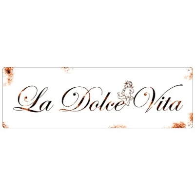 Abbildung von Shabby Vintage METALLSCHILD Blechschild Dekoschild LA Dolce VITA Italien