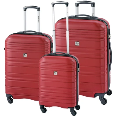 Abbildung von CHECK.IN Santiago Trolley Set 3 tlg. Rot Koffer mit 4 Rollen Kofferset