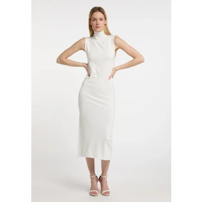 Abbildung von DREIMASTER klassik Women&#039;s Knit Dress XS/S / Off White 50% Viskose 28% Polyester 22% Nylon