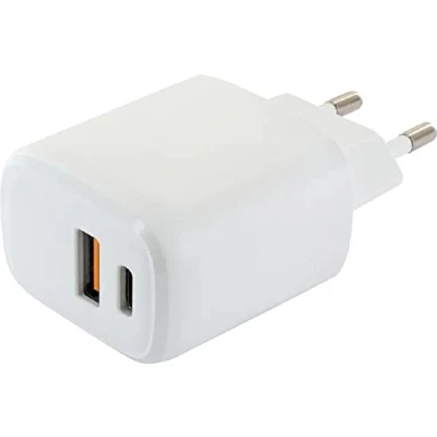 Abbildung von Schwaiger 230V Ladeadapter Schnell USB/TypC weiß