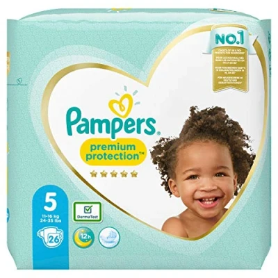 Abbildung von Pampers Premium Protection Größe 5, 26 Windeln, 11kg 16kg