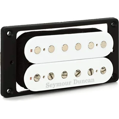 Abbildung von Seymour Duncan TB 4JB W Humbucker Single Size JB Trembucker Tonabnehmer für E Gitarre Weiß