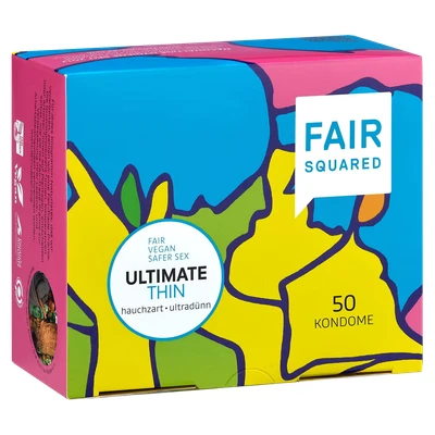 Abbildung von «Ultimate Thin» vegane und extra dünne Fair Trade Kondome (50 Kondome) 50 St