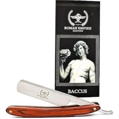 Abbildung von Razor Blades Club Römisches Reich Rasiermesser Baccus Rasiermesser, professioneller Friseurrasierer für Bart, Schnurrbart und Konturen (Silber, 1 Stück)