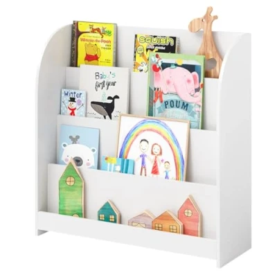 Abbildung von Bellabino Kinderregal Baru, weiß, Bücherregal mit 4 Ablagefächern für Bücher