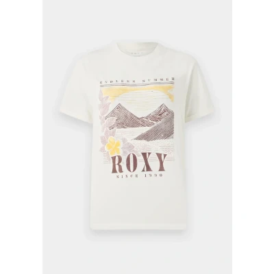 Abbildung von Roxy Ocean Regular Poster Tshirt print, Damen, Größe: XXS, Egret