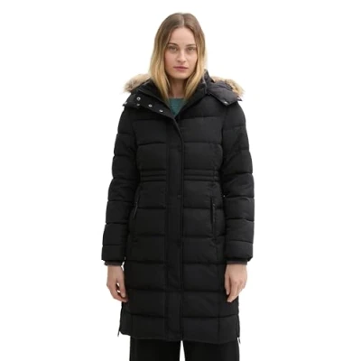 Abbildung von TOM Tailor Wintermantel, Damen, Größe: Medium, Deep black