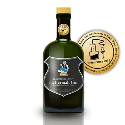 Abbildung von Fesslermill1396 Mettermalt Deutscher Gin Botanicals aus Baden Württemberg London Dry Zitrus