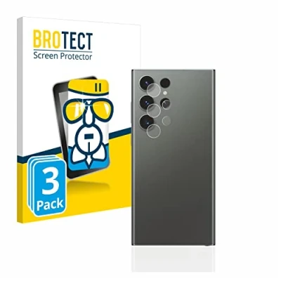 Abbildung von BROTECT Schutzglas für Samsung Galaxy S23 Ultra (NUR Kameraschutz) (3 Stück) Schutzfolie Panzer Folie Glas [Extrem Kratzfest 9H, Anti Fingerprint,