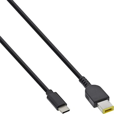 Abbildung von InLine® USB Typ C zu Lenovo Notebook (rechteckig) Ladekabel, 2m