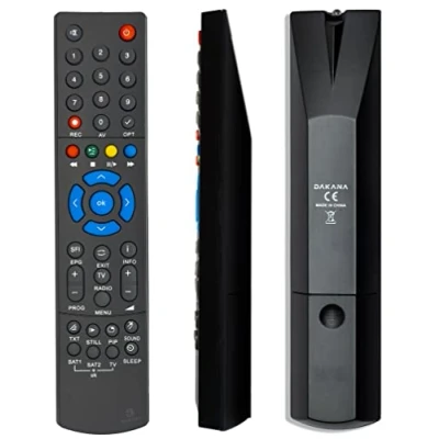 Abbildung von Dakana Ersatz Fernbedienung für Technisat PVR235 Receiver Fernseher TV Remote Control vorkonfiguriert und sofort einsatzberei