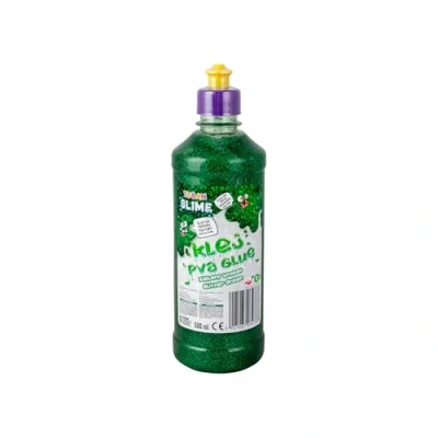 Abbildung von TUBAN Glitzernder PVA Kleber Für Slime 500 ml Papierkleber Spaß Papier und Karton Ideal zur Herstellung von Decoupage DIY Grün