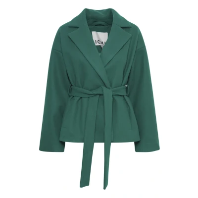 Abbildung von ICHI Ihjannet JA5 Übergangsjacke, Damen, Größe: 42, Cadmium green